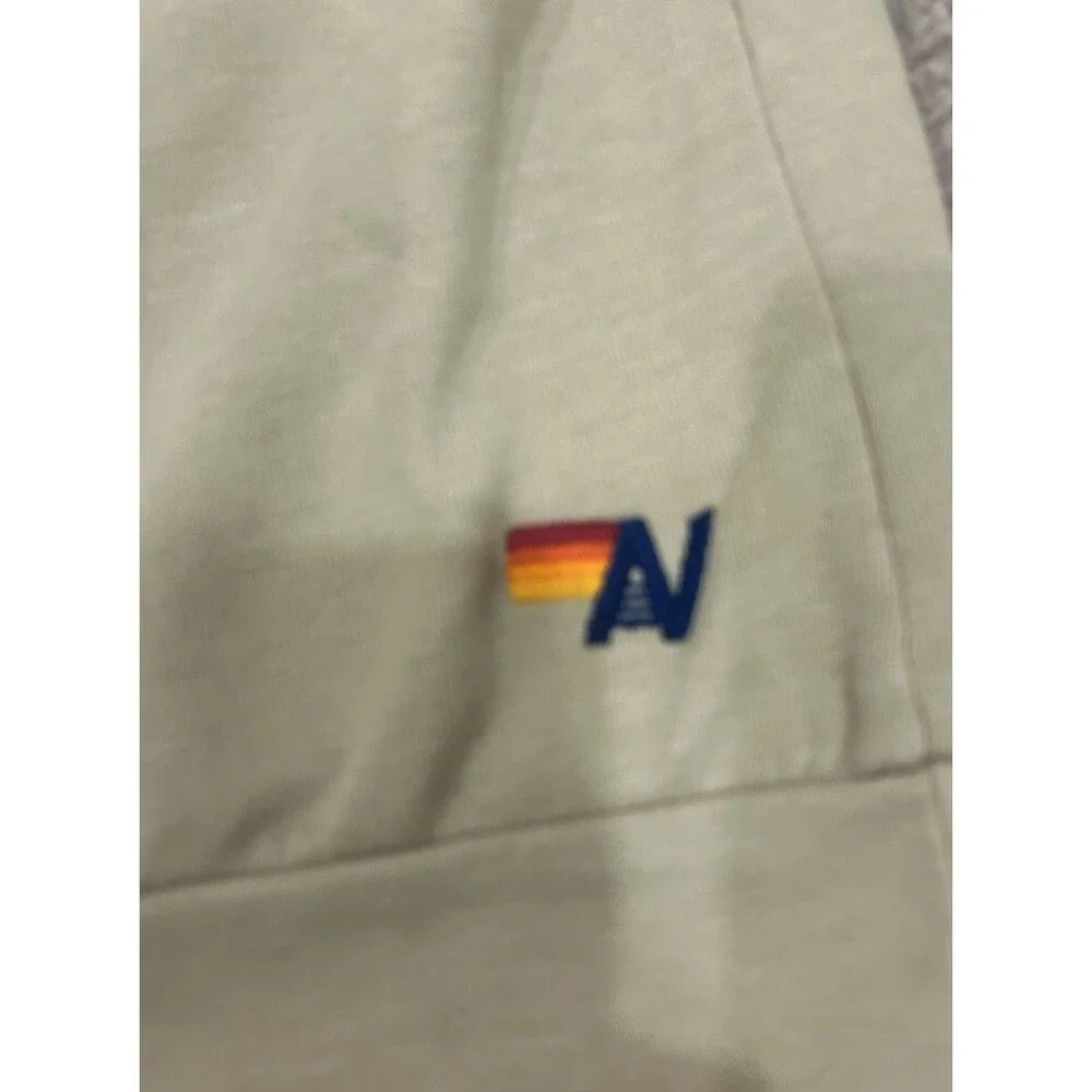AVIATOR NATION Relaxed Bolt Graphic Crew Neck Long Sleeve Sweatshirt in Sand L - Picture 6 of 7